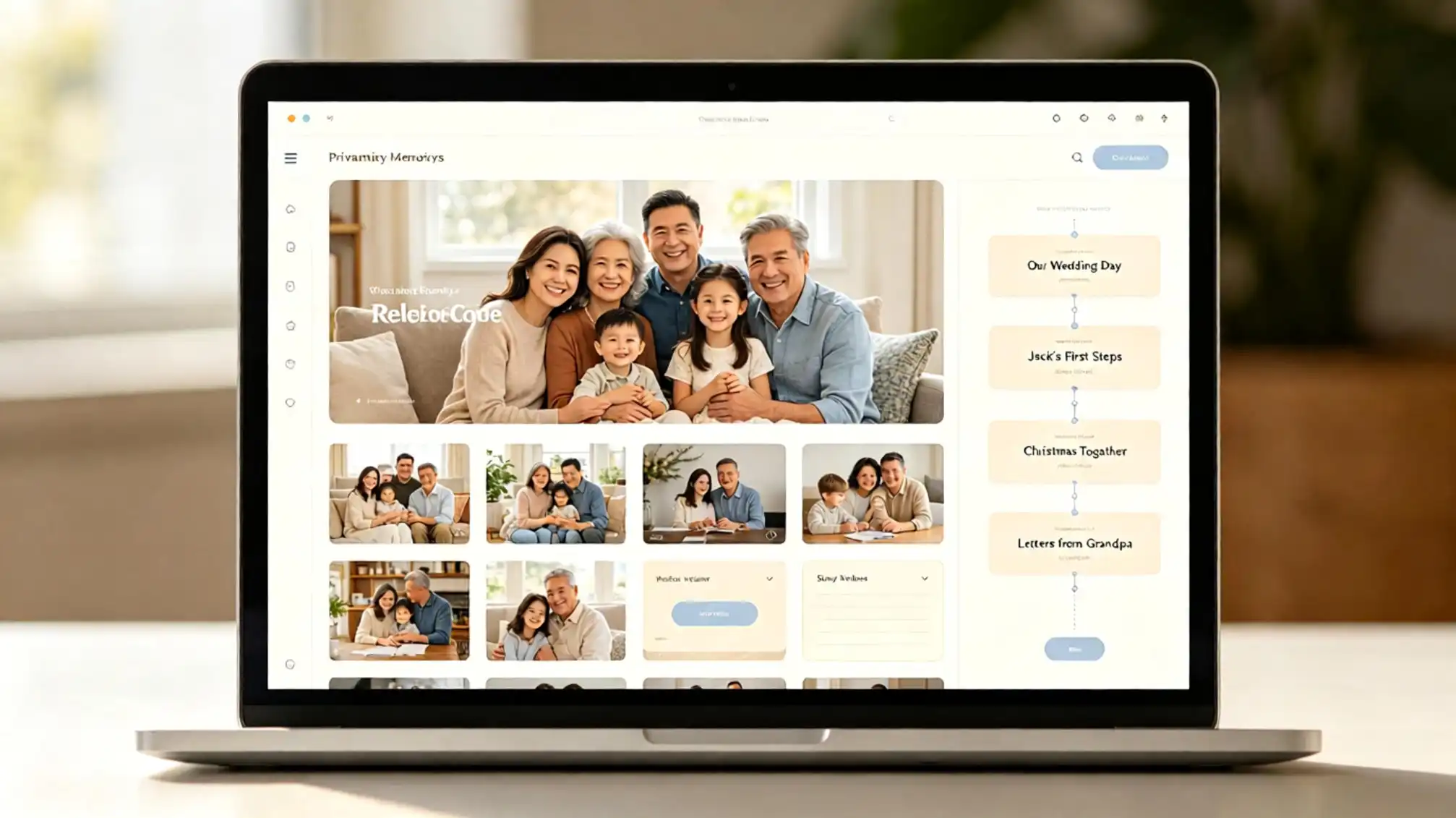 A warm family scene that sparks memories and family stories